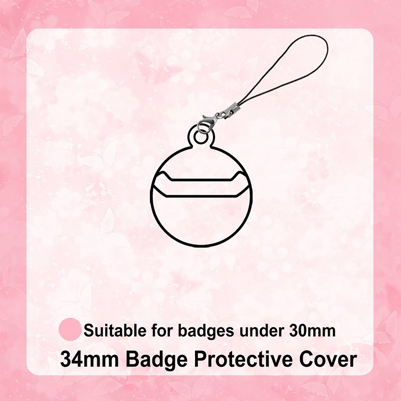 Transparent Badge Holder Charm Cover for Anime Merch