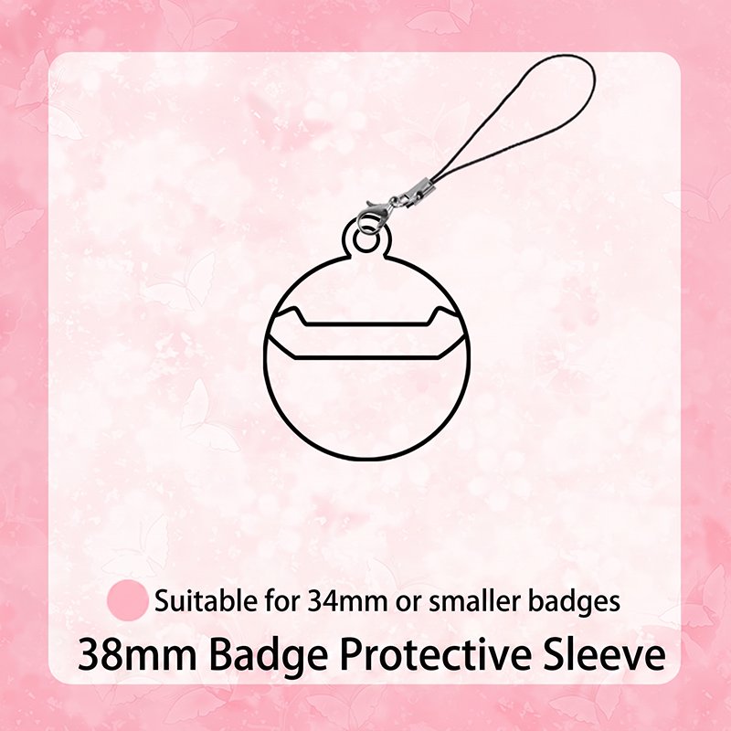 Transparent Badge Holder Charm Cover for Anime Merch
