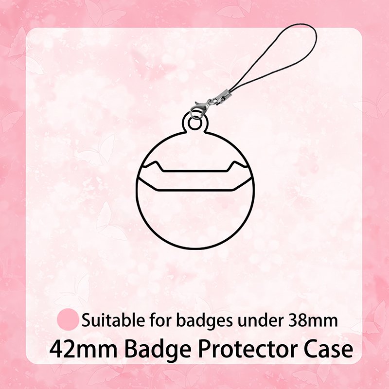 Transparent Badge Holder Charm Cover for Anime Merch