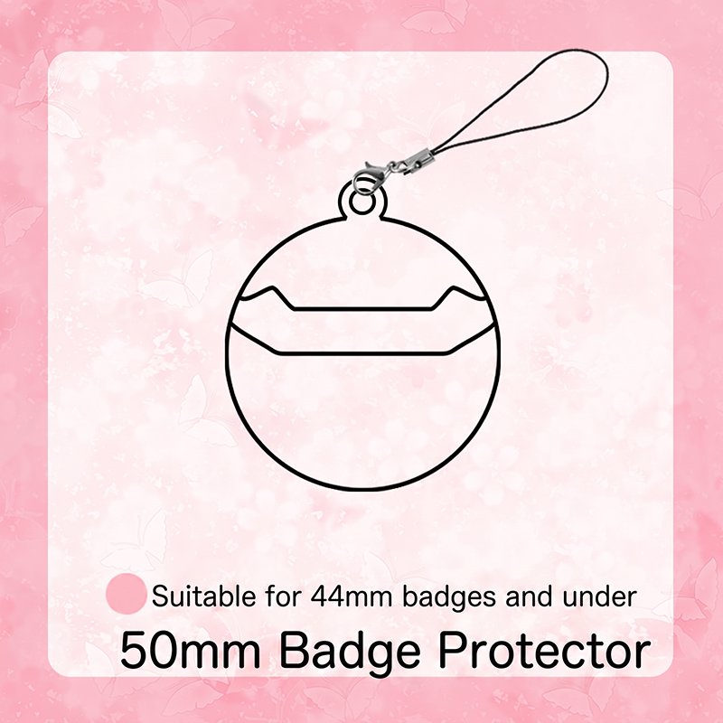 Transparent Badge Holder Charm Cover for Anime Merch