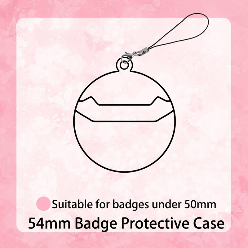 Transparent Badge Holder Charm Cover for Anime Merch