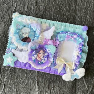 Triple Slot Plush Ita Board Photo Badge