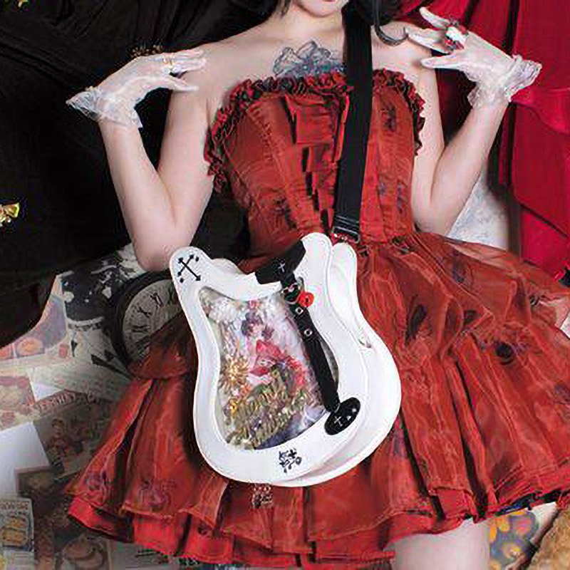 White Bass Ita Bag Crossbody Guitar Purse