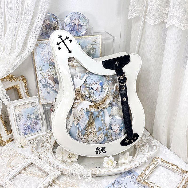 White Bass Ita Bag Crossbody Guitar Purse