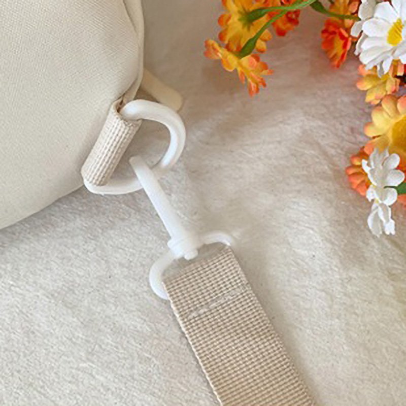 White Minimalist Sling Ita Bag Backpack
