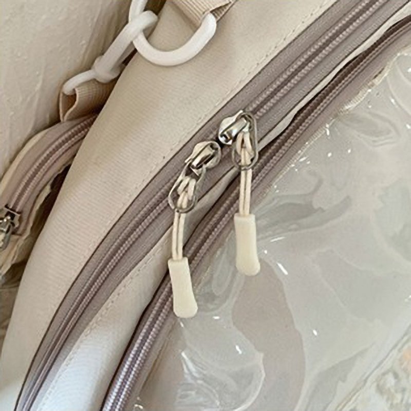 White Minimalist Sling Ita Bag Backpack
