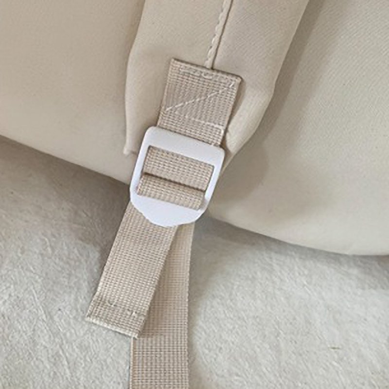 White Minimalist Sling Ita Bag Backpack
