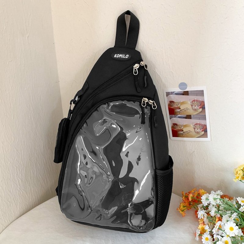 White Minimalist Sling Ita Bag Backpack