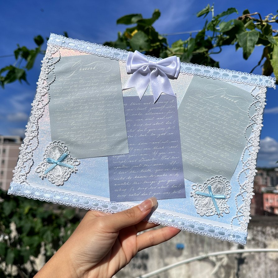 Anime Gradient Ita Bag Insert Board Lace