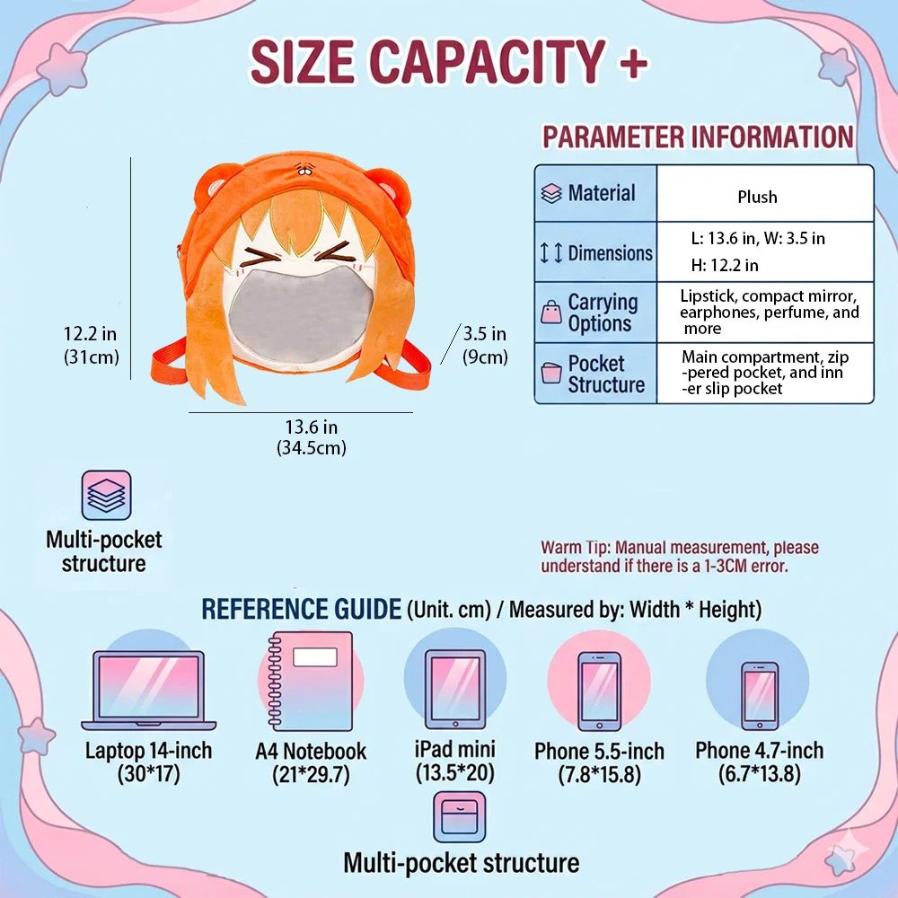 Anime Itabag Big Mouth Doll Backpack
