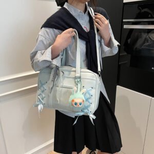 Blue Ita Bag Crossbody Ribbon Bow Bag