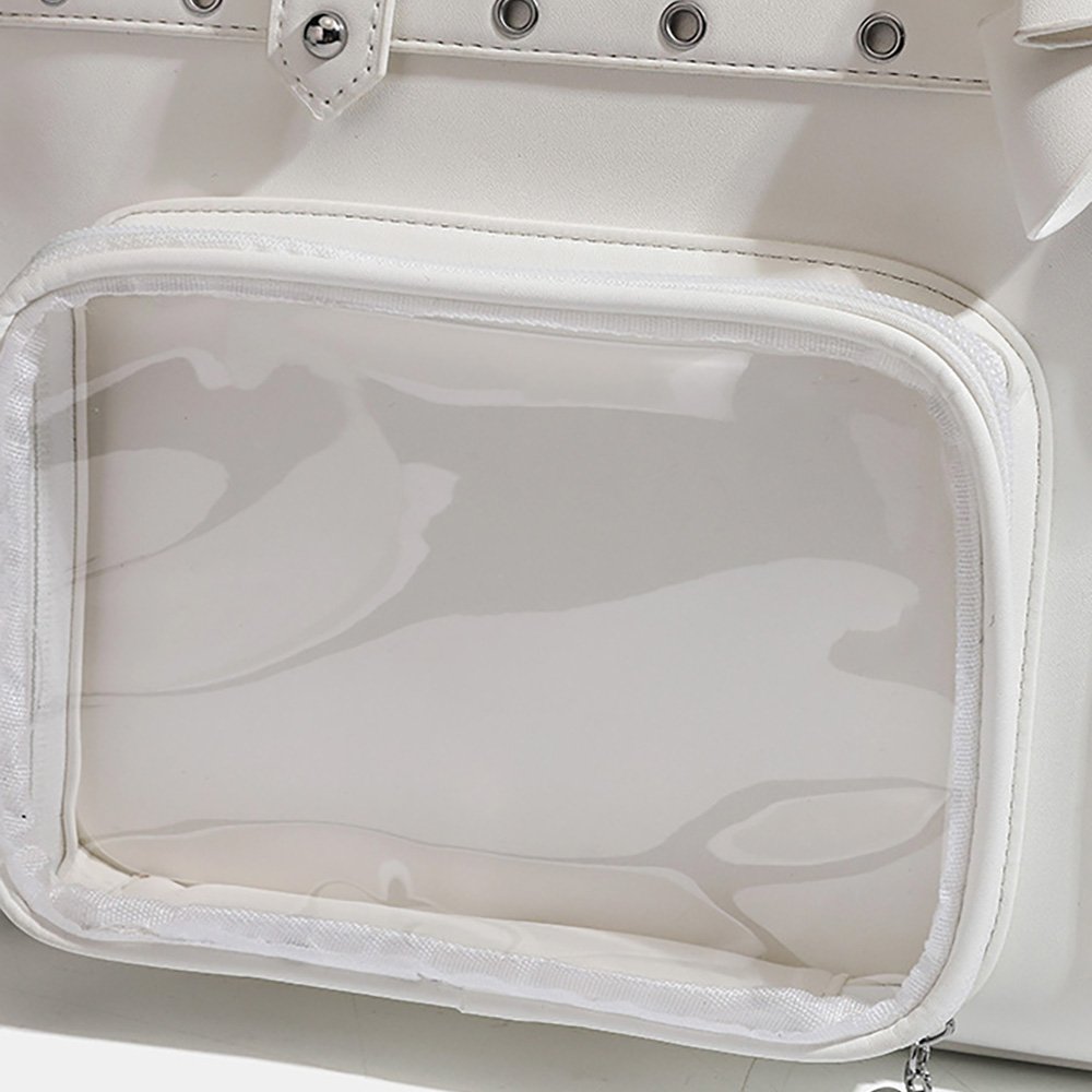 Blue Ita Bag Dual Clear Windows Tote
