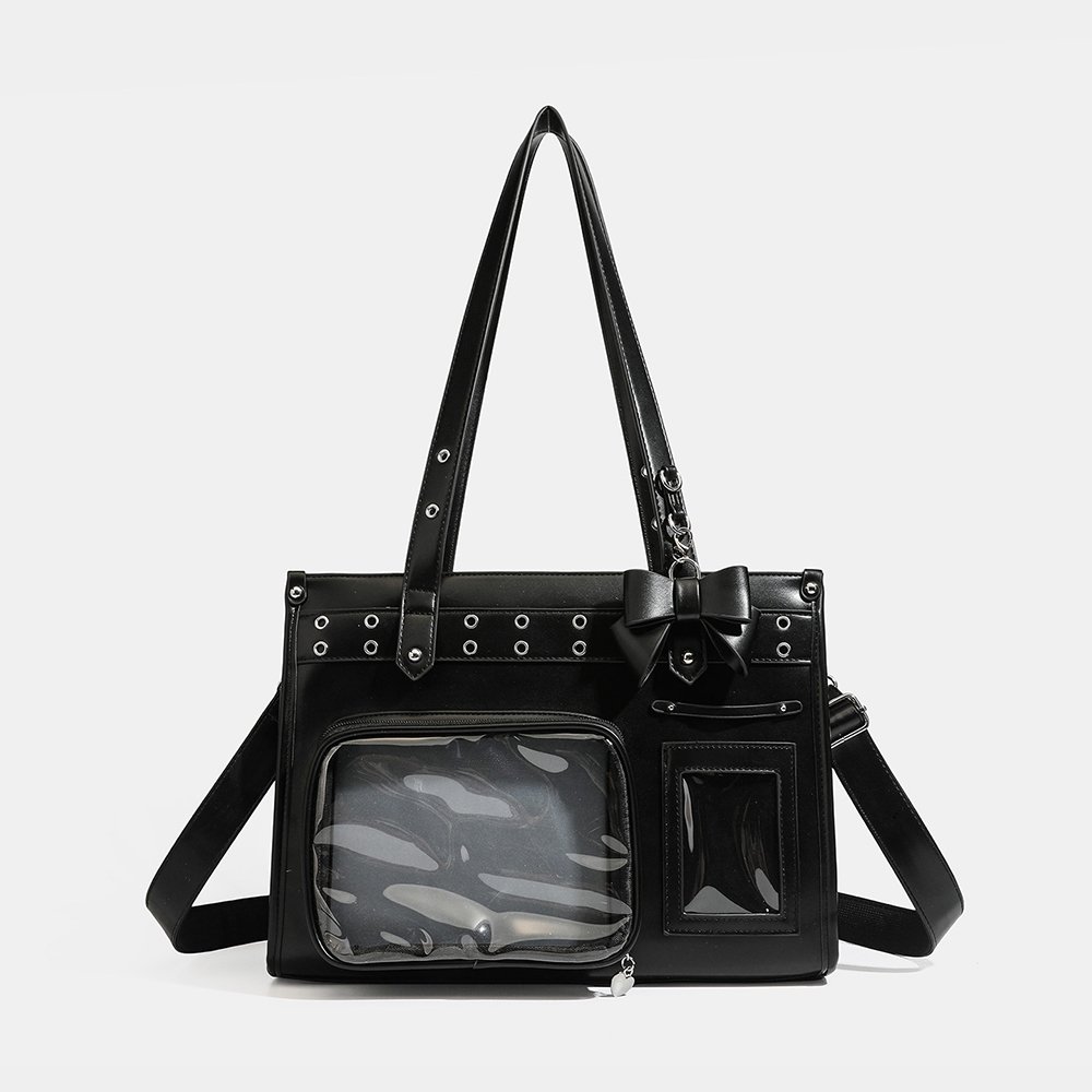 Blue Ita Bag Dual Clear Windows Tote