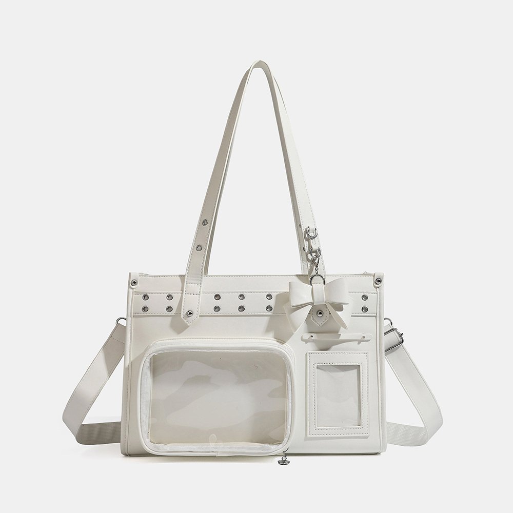 Blue Ita Bag Dual Clear Windows Tote