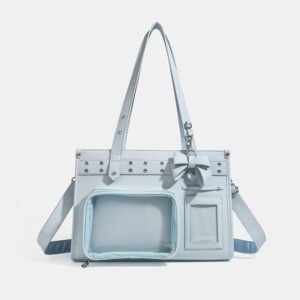Blue Ita Bag Dual Clear Windows Tote
