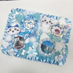 Cute Cat Plush Ita Bag Insert Frilly Board
