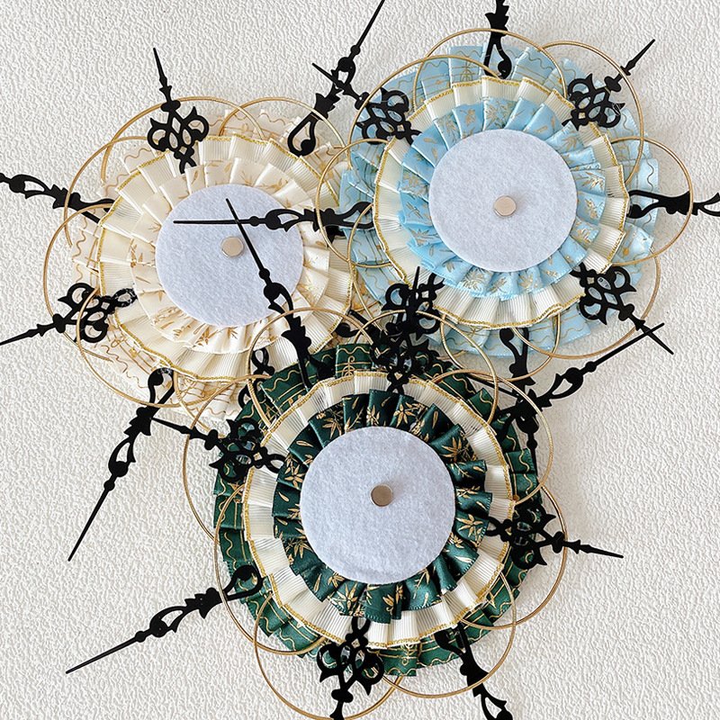 Gold Gothic Clock Badge Display Rosette
