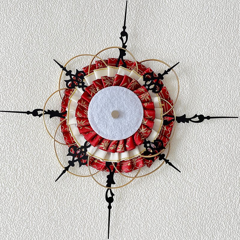 Gold Gothic Clock Badge Display Rosette