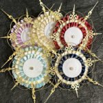 Gold Gothic Clock Badge Display Rosette