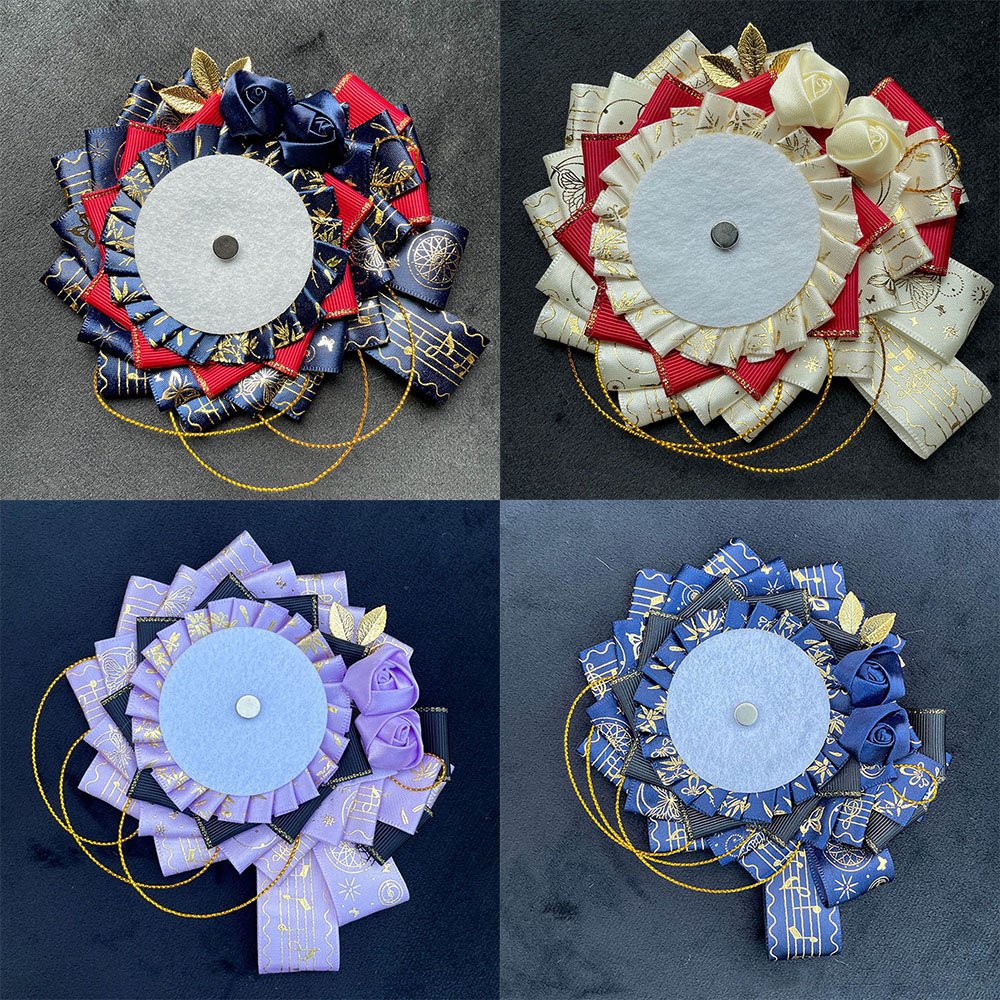 Gothic Vintage Handmade Anime Pin Rosette
