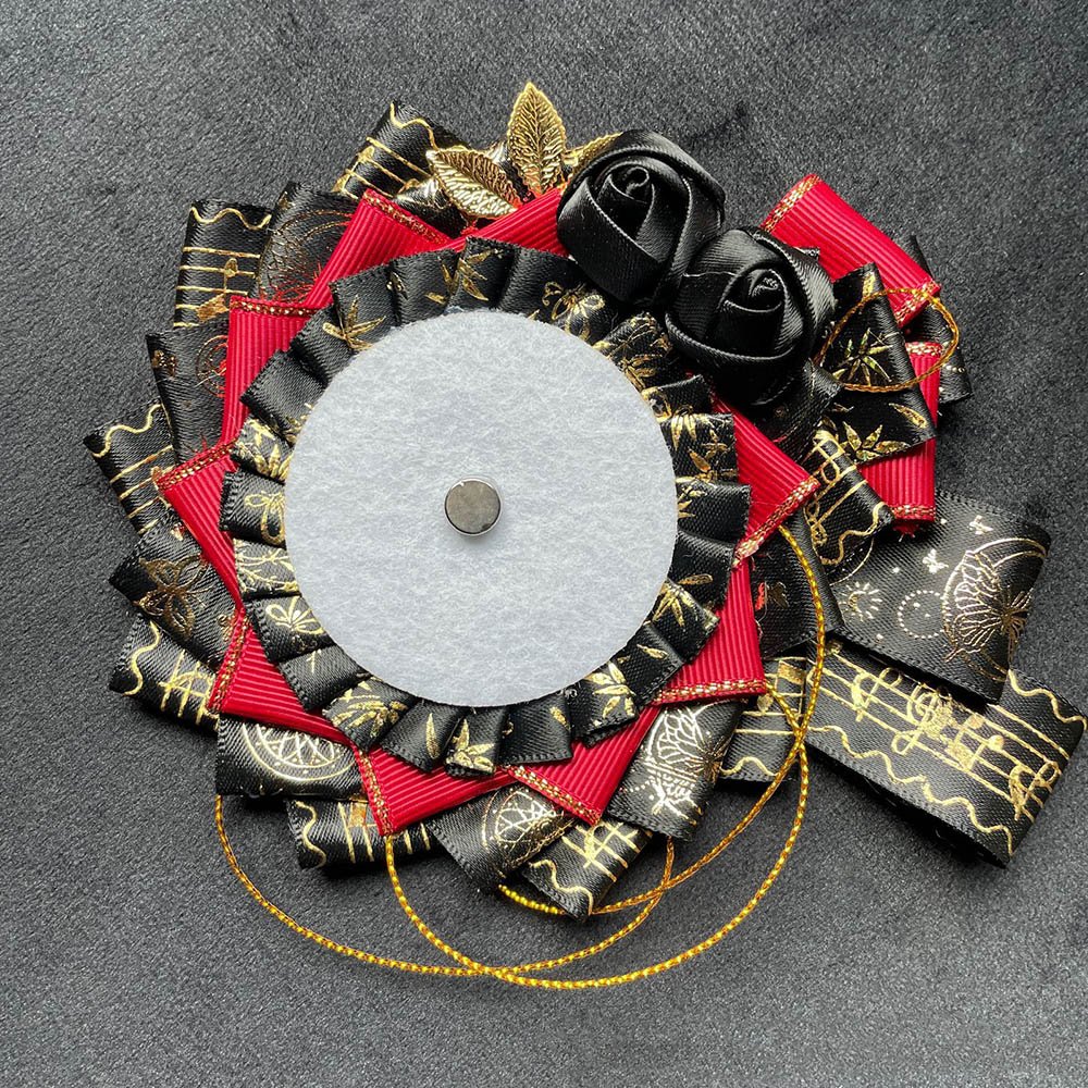 Gothic Vintage Handmade Anime Pin Rosette