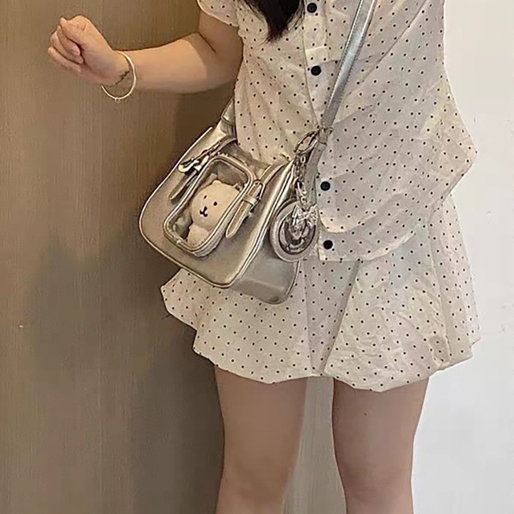 Ita Bag Crossbody Y2K Hobo Clear Window Bag