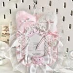 Ita Bag Photocard Sleeve Pink Plush Lace Angel Wing Frame