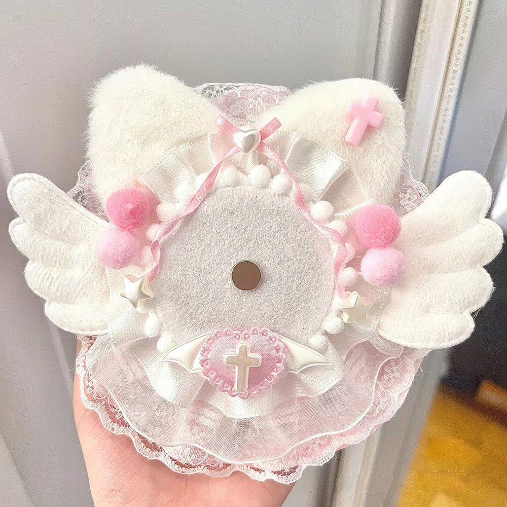 Jirai Kei Cat Ear Anime Badge Holder Pin