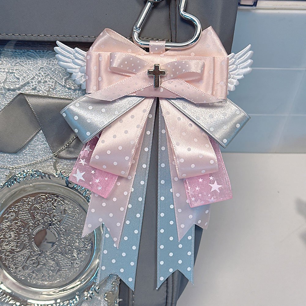 Jirai Kei Cross Ribbon Bow Ita Bag Charm