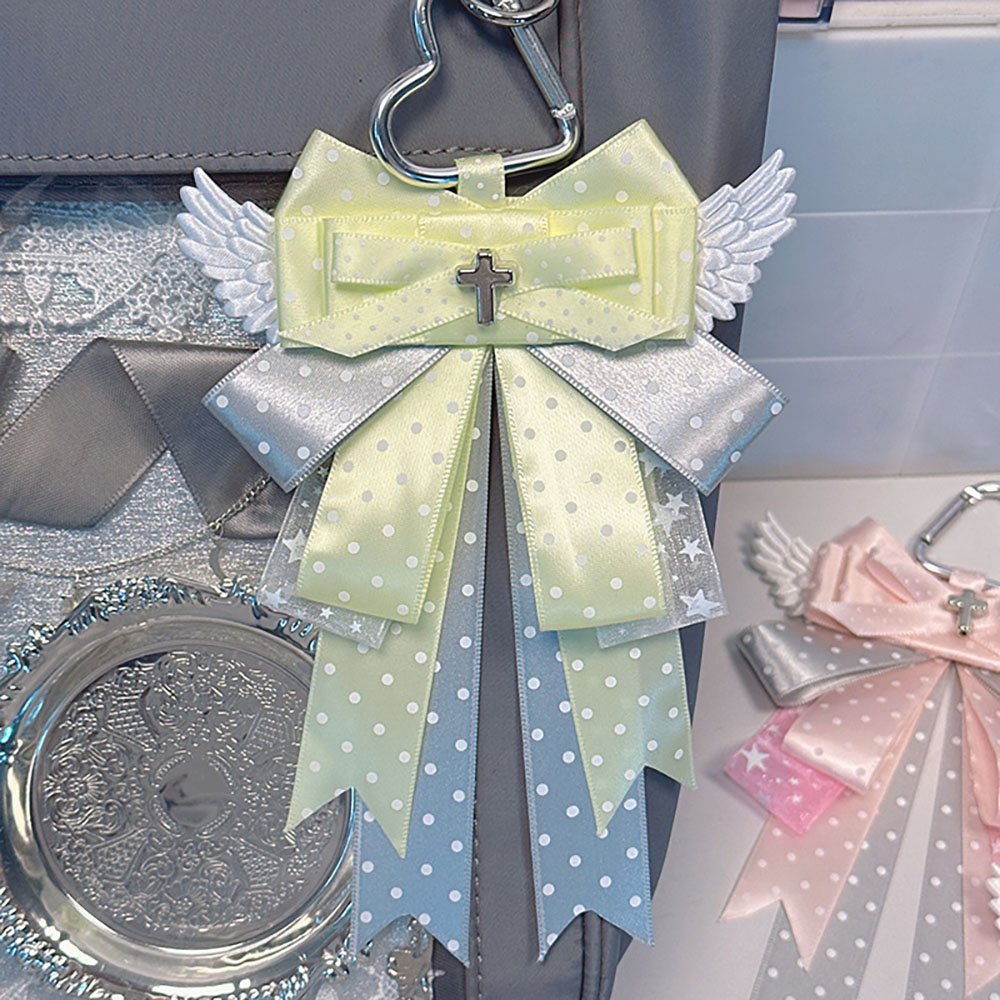 Jirai Kei Cross Ribbon Bow Ita Bag Charm