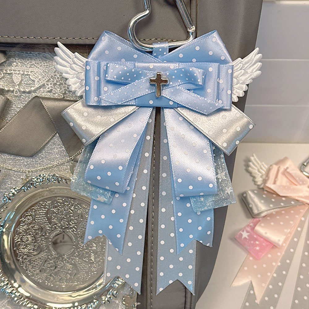 Jirai Kei Cross Ribbon Bow Ita Bag Charm
