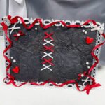 Lace Heart Bow Ribbon Ita Bag Base Insert