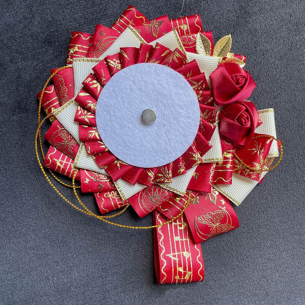 Luxury Handmade Anime Badge Pin Rosette
