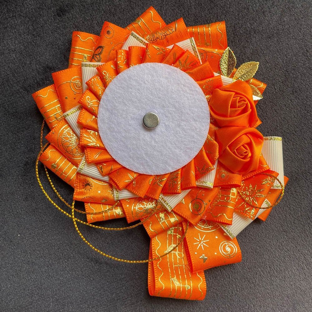 Luxury Handmade Anime Badge Pin Rosette