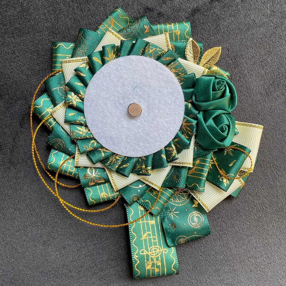 Luxury Handmade Anime Badge Pin Rosette