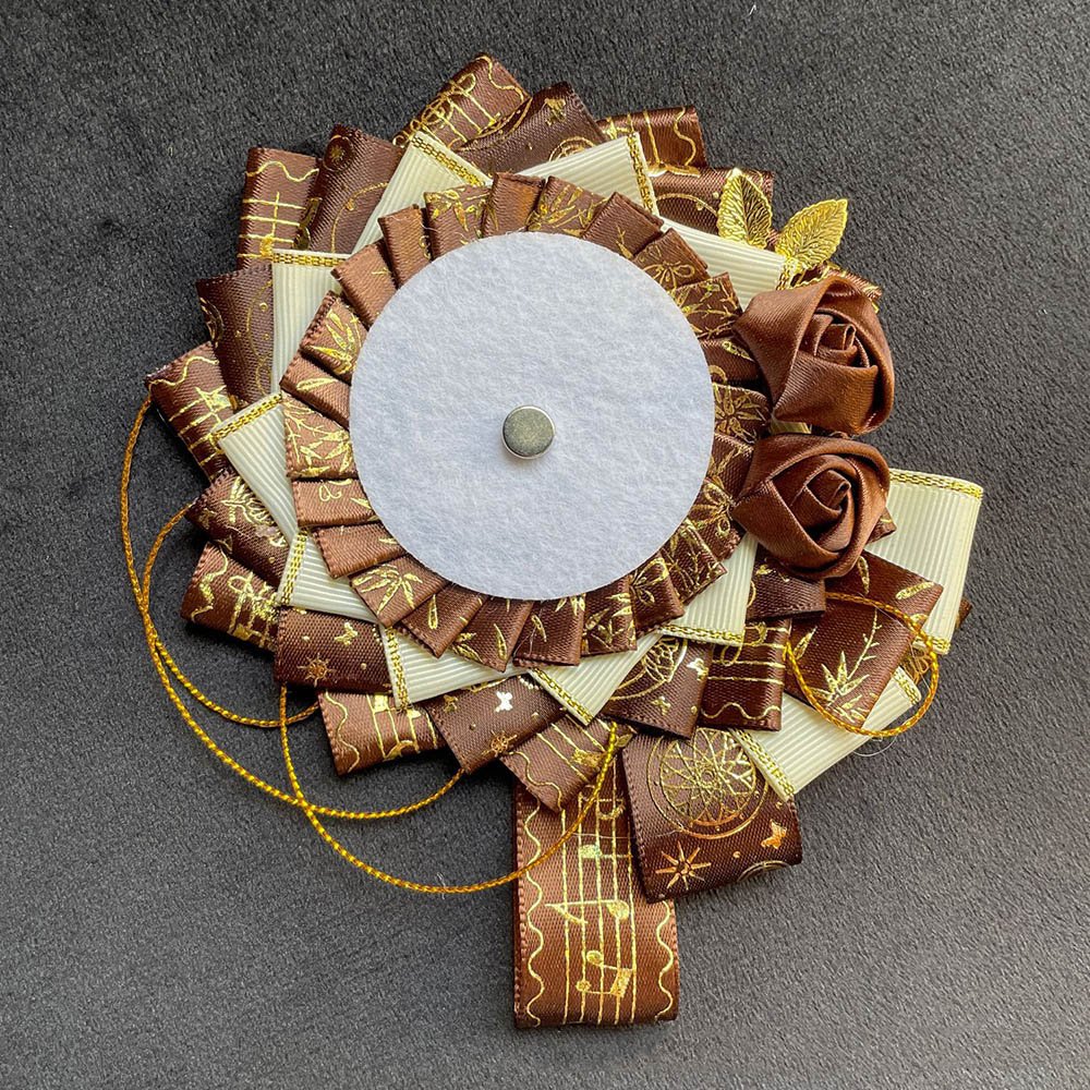 Luxury Handmade Anime Badge Pin Rosette