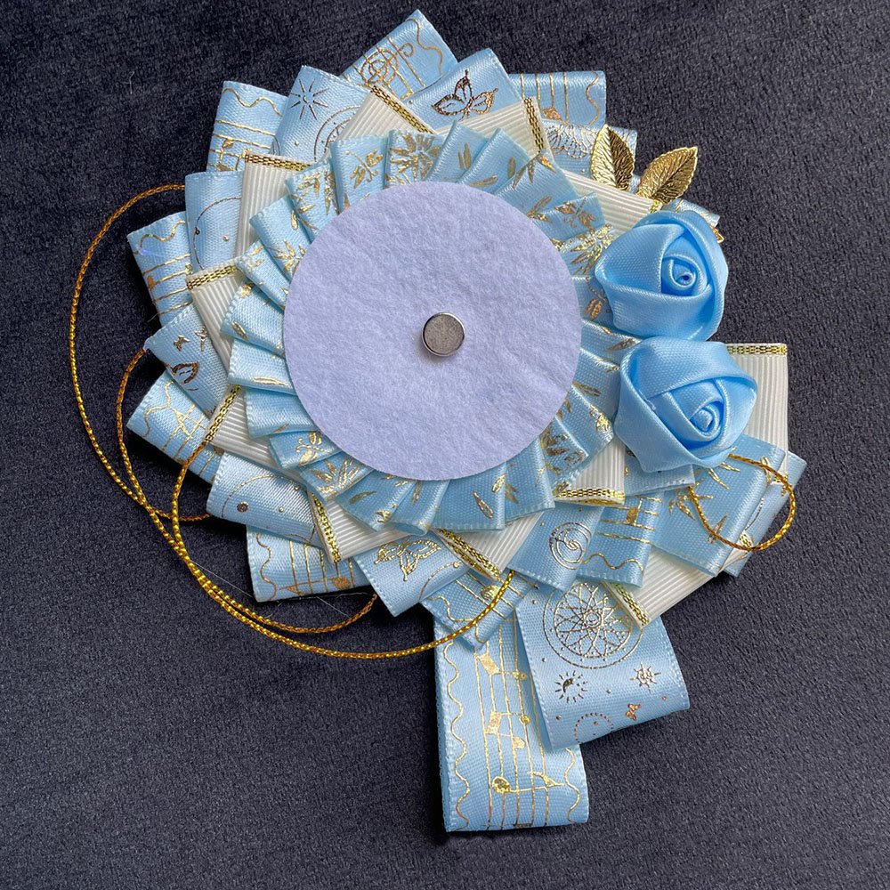 Luxury Handmade Anime Badge Pin Rosette