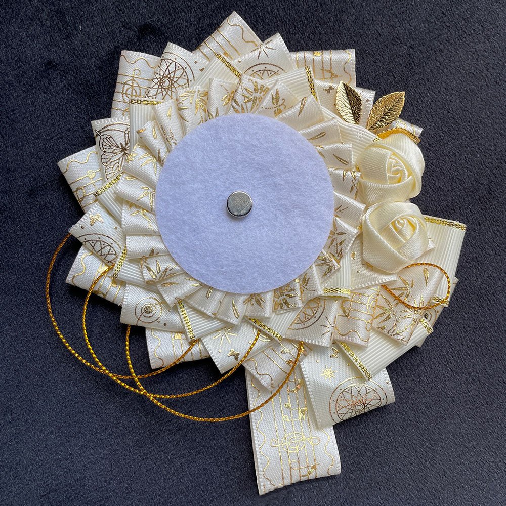 Luxury Handmade Anime Badge Pin Rosette