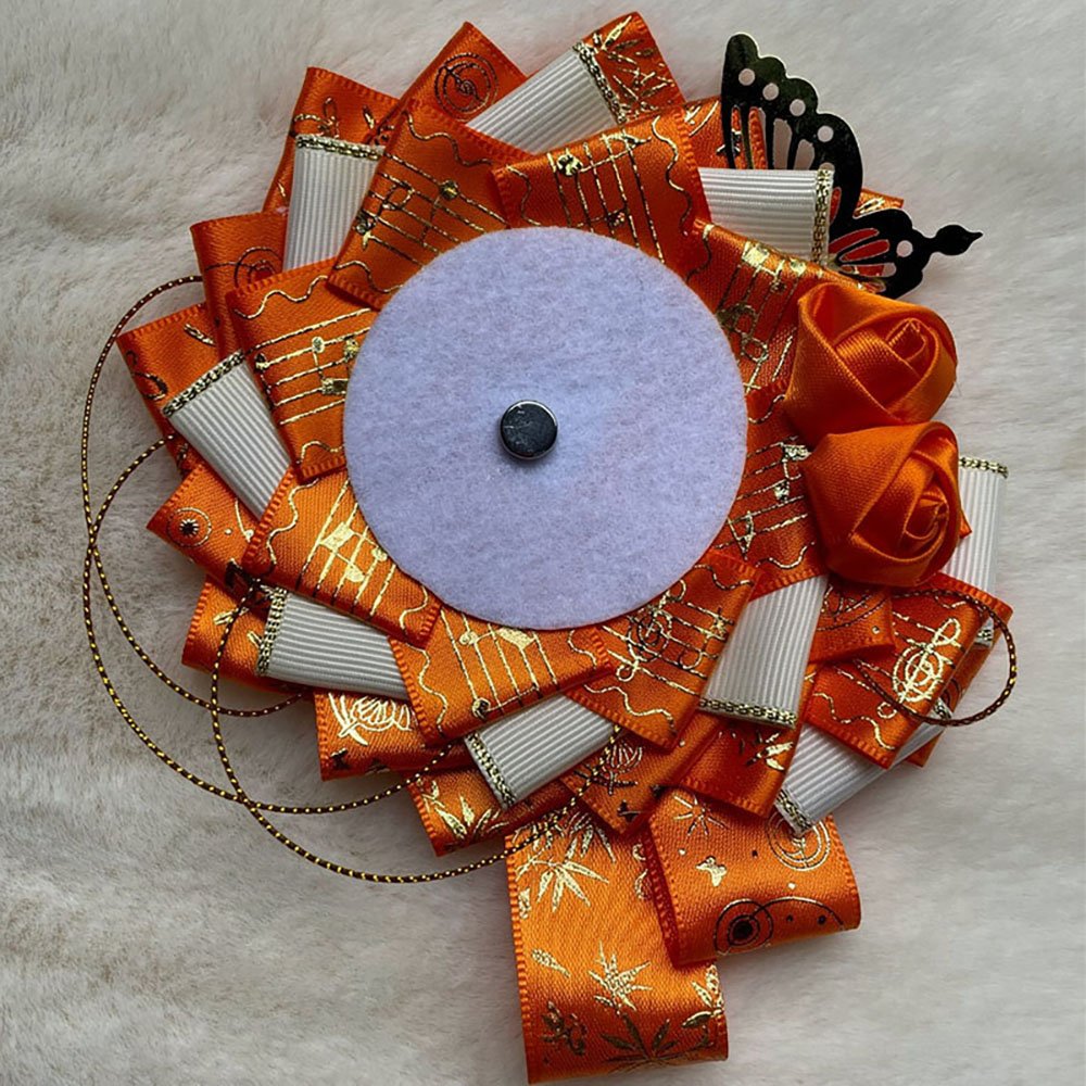 Luxury Handmade Anime Badge Pin Rosette