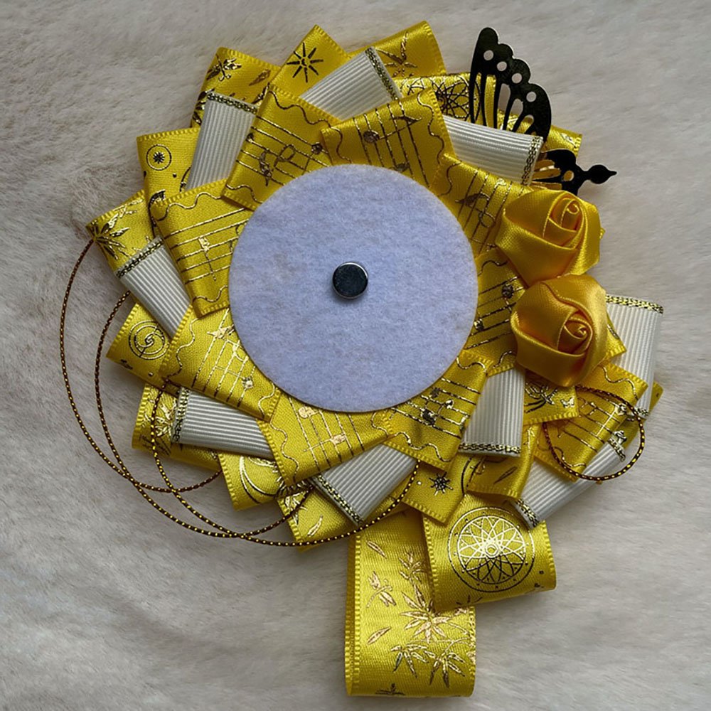 Luxury Handmade Anime Badge Pin Rosette