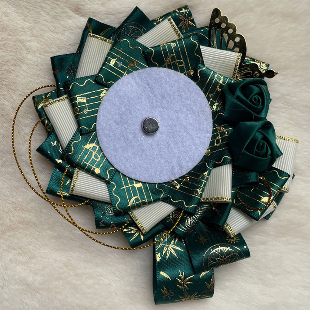 Luxury Handmade Anime Badge Pin Rosette