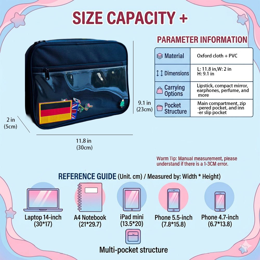 Pin Bag Large Capacity Enamel Pin Organizer