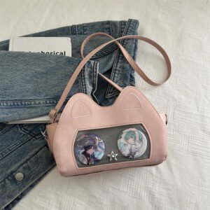Pink Cat Ear Ita Bag Cute Kawaii Crossbody Bag