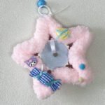 Pink Plush Star Kawaii Badge Display Base