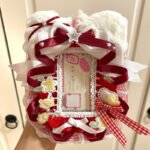 Red Strawberry Lace Ita Bag Protective Cover Sleeve