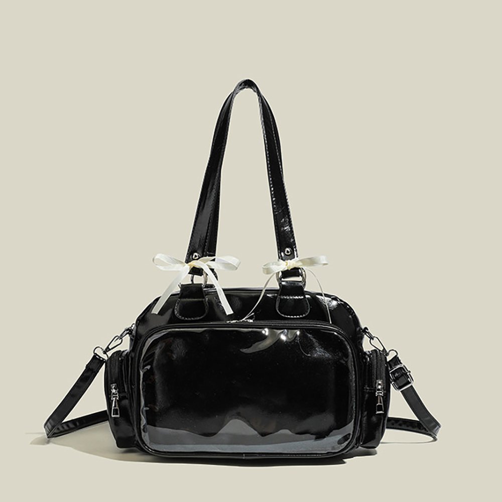 Black Ita Bag JK Style Cute Bow Crossbody