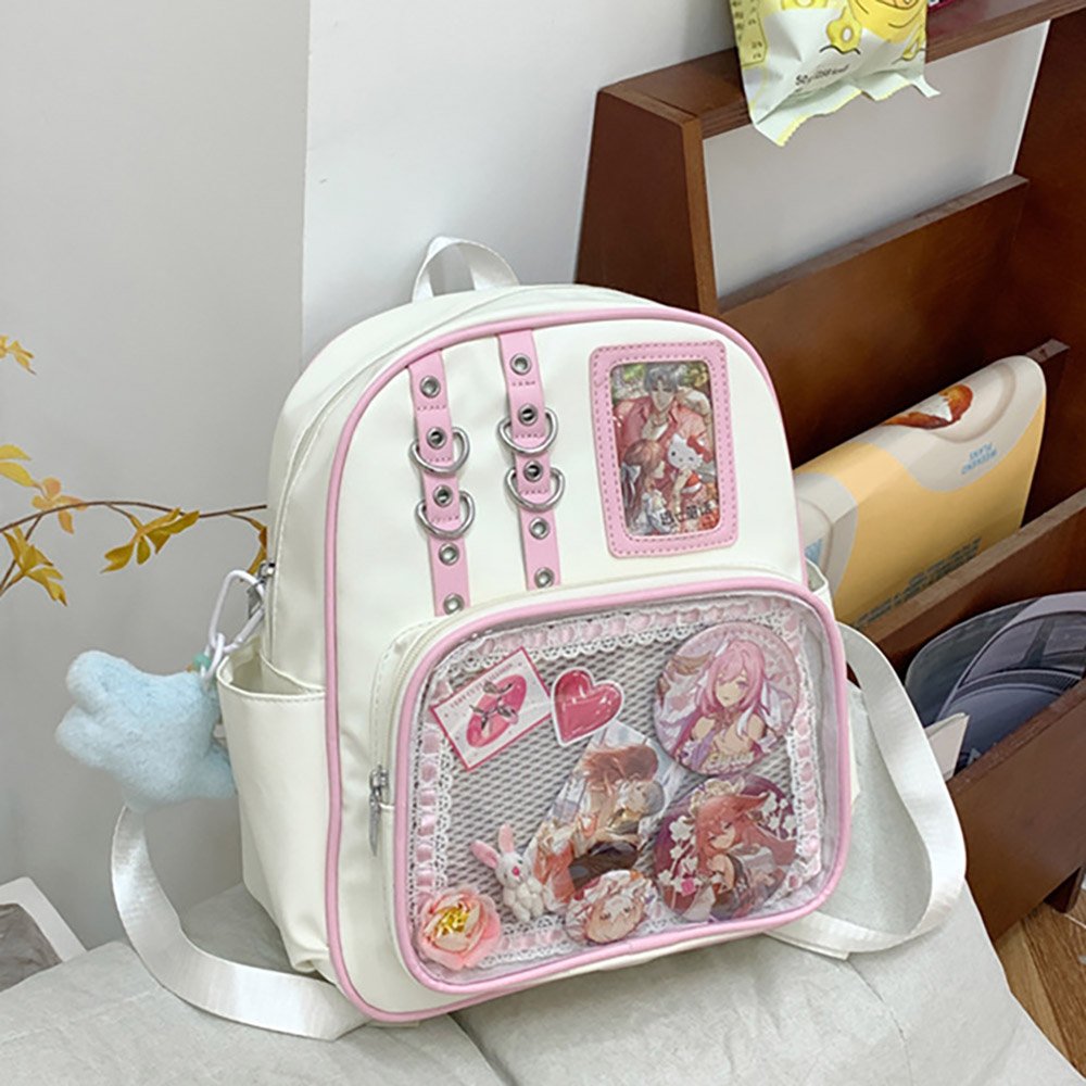 Black Ita Bag PU Removable Insert Backpack