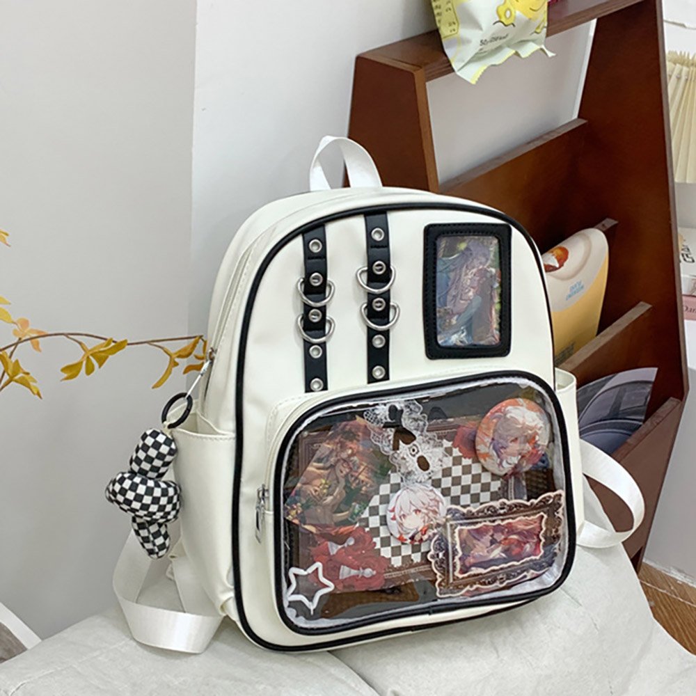 Black Ita Bag PU Removable Insert Backpack