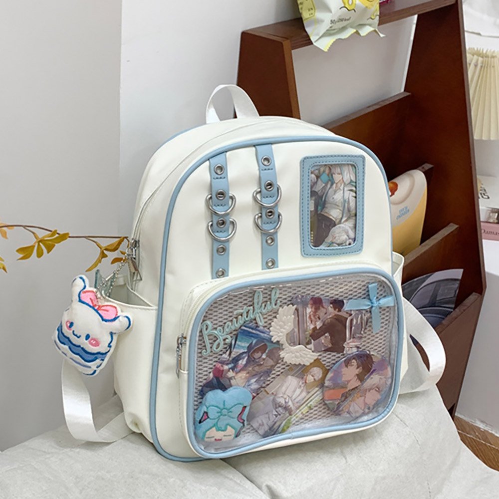 Black Ita Bag PU Removable Insert Backpack