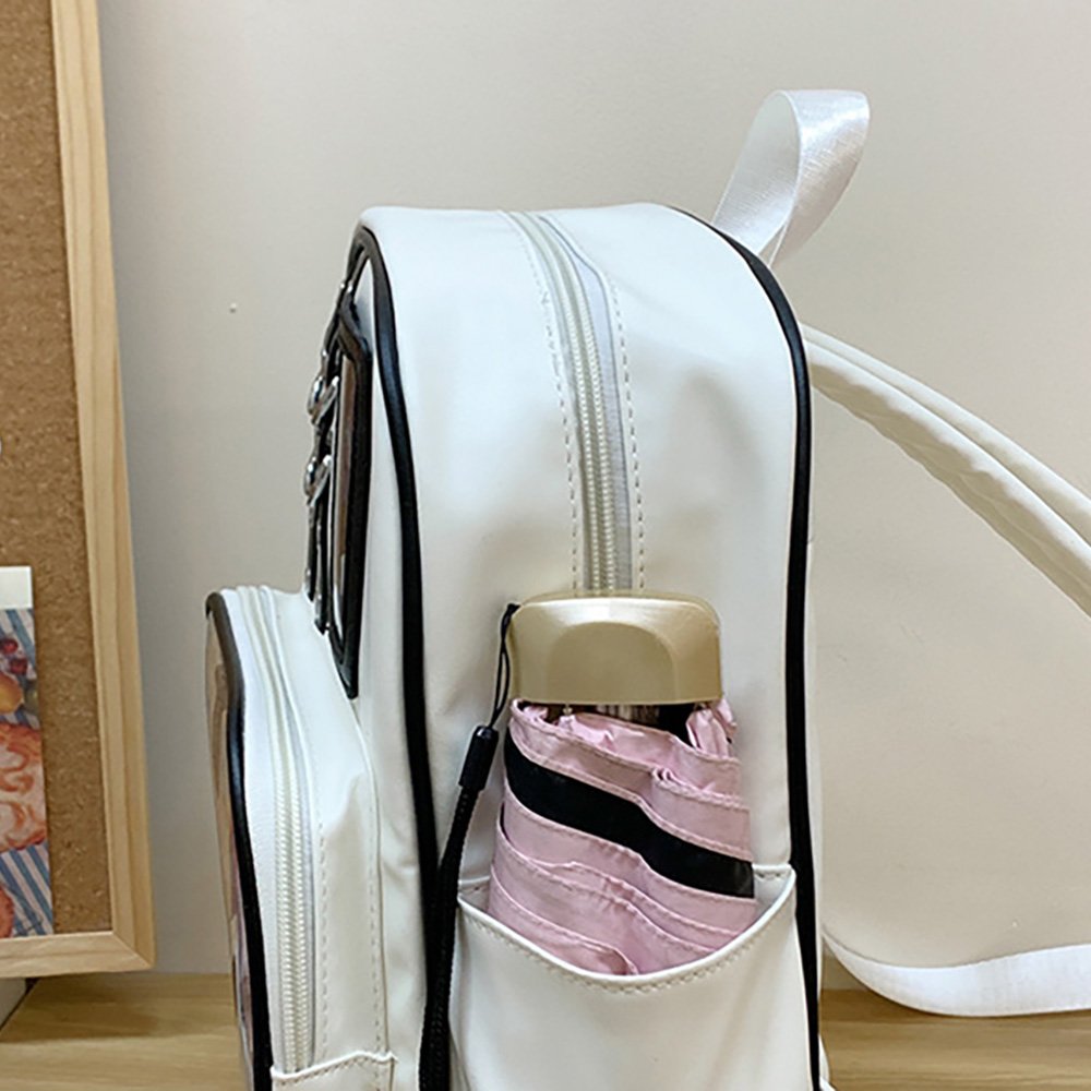 Black Ita Bag PU Removable Insert Backpack